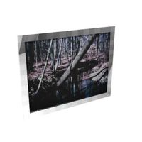 Photo de terres et bois cadre gris Photo de terres et bois cadre gris