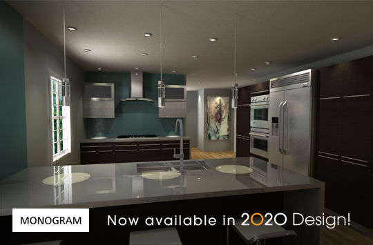 Design a Luxury Kitchen with Monogram Brand of Appliances