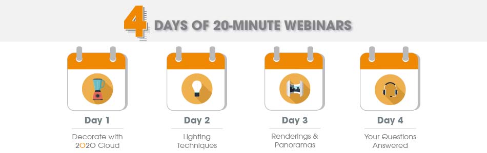 4 days of 20-minute webinars