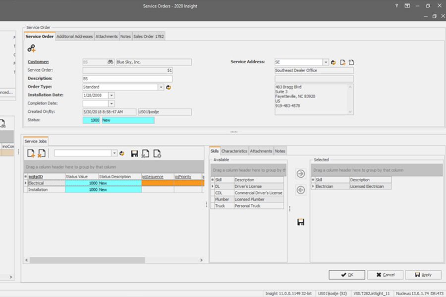 2020 Insight service management