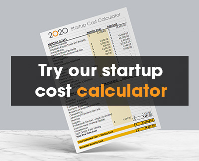 Startup cost calculator