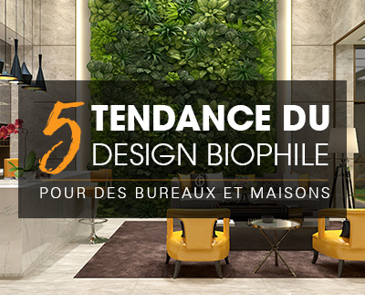 5 tendances de design biophile pour faire entrer la nature dans les bureaux et les maisons