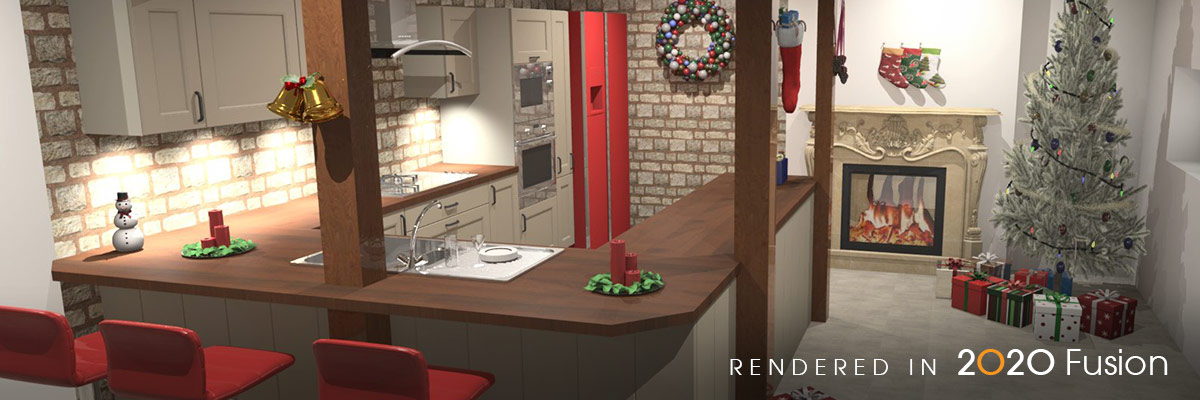 The Kitchen rendered in 2020 Fusion