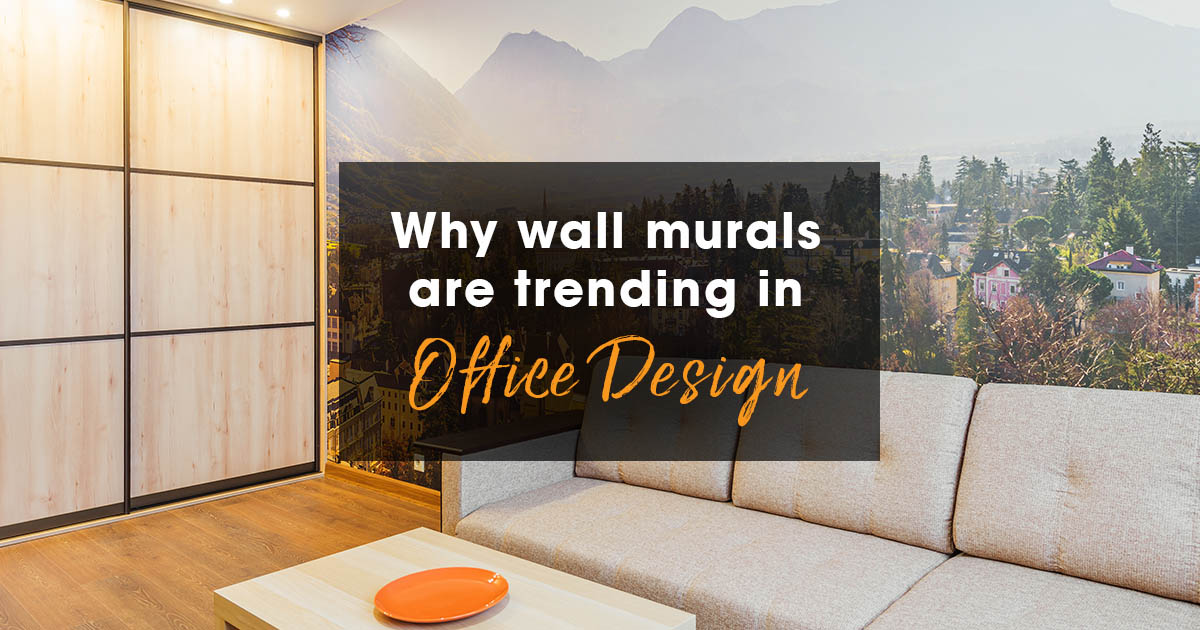 Why wall murals are trending in office design