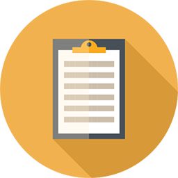 A notepad icon