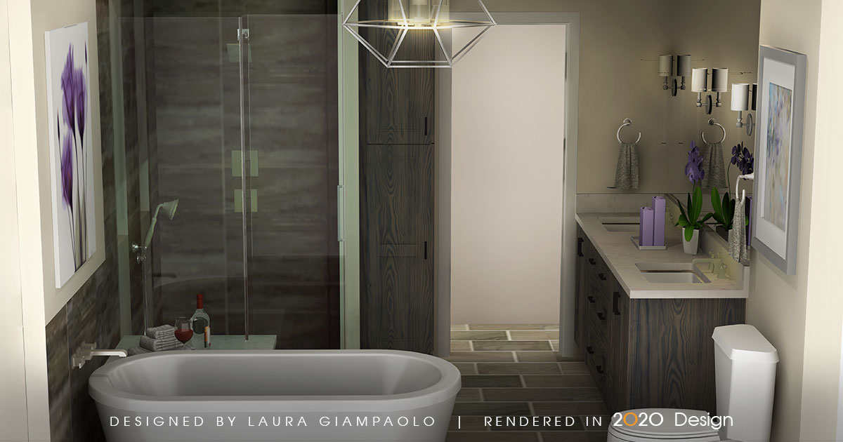 Bathroom designed by Laura Giampaolo