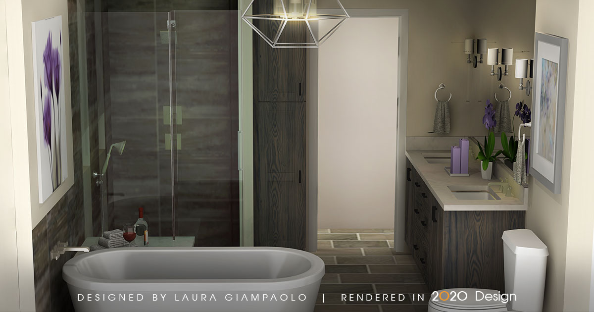 Bathroom designed by Laura Giampaolo