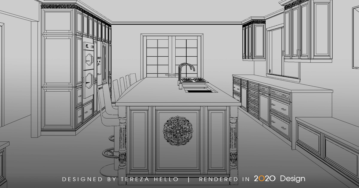 Kitchen designed by Tereza Hello