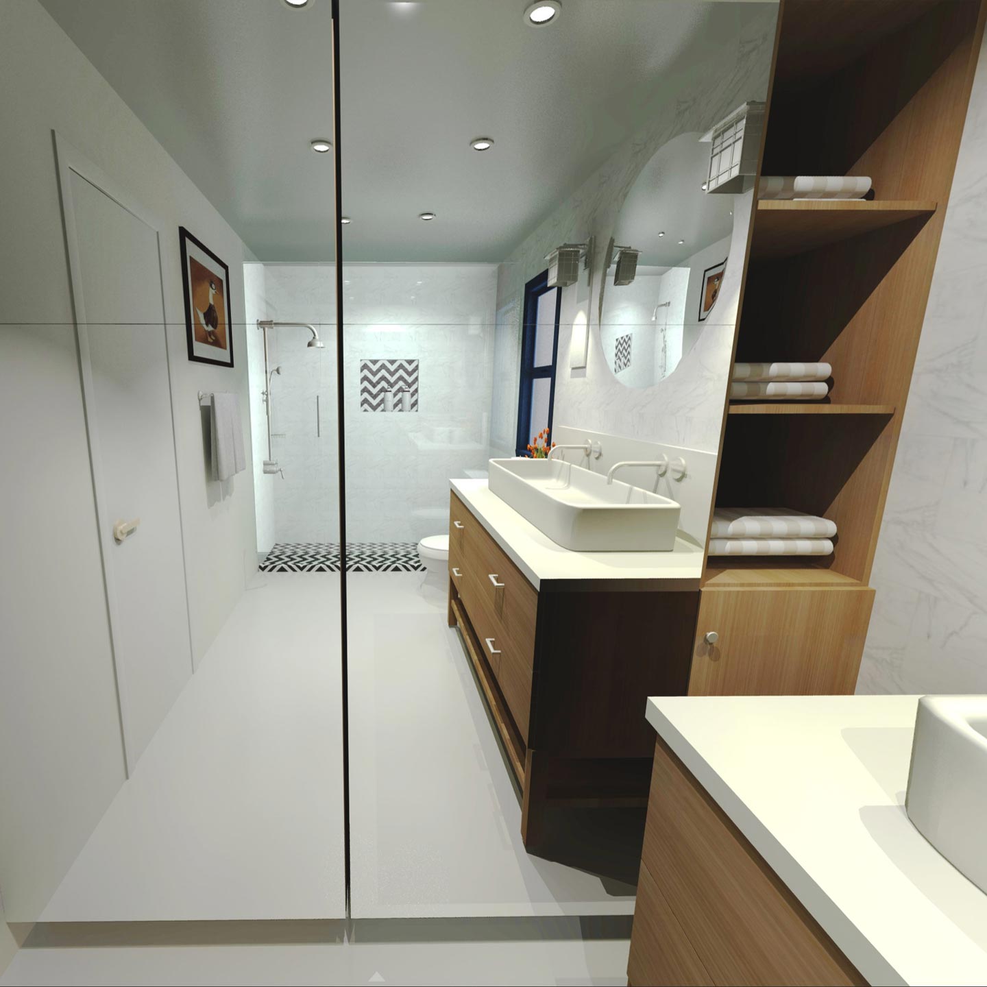 2019 Large Budget Friendly Bathroom