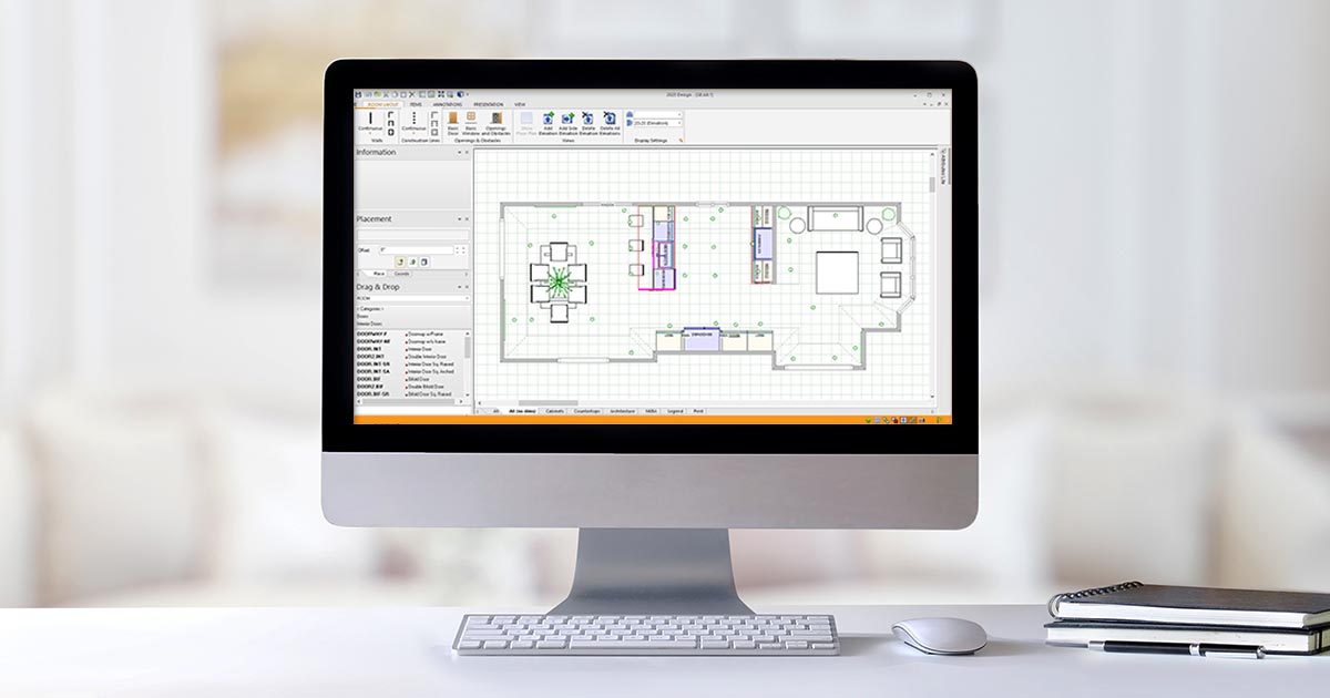 Detailed floor plan interior design software