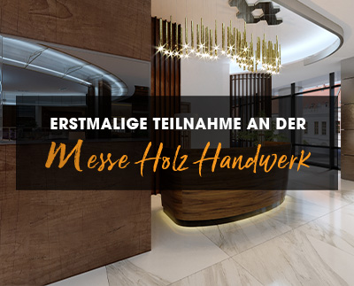 Erstmalige Teilnahme an der Messe Holz Handwerk