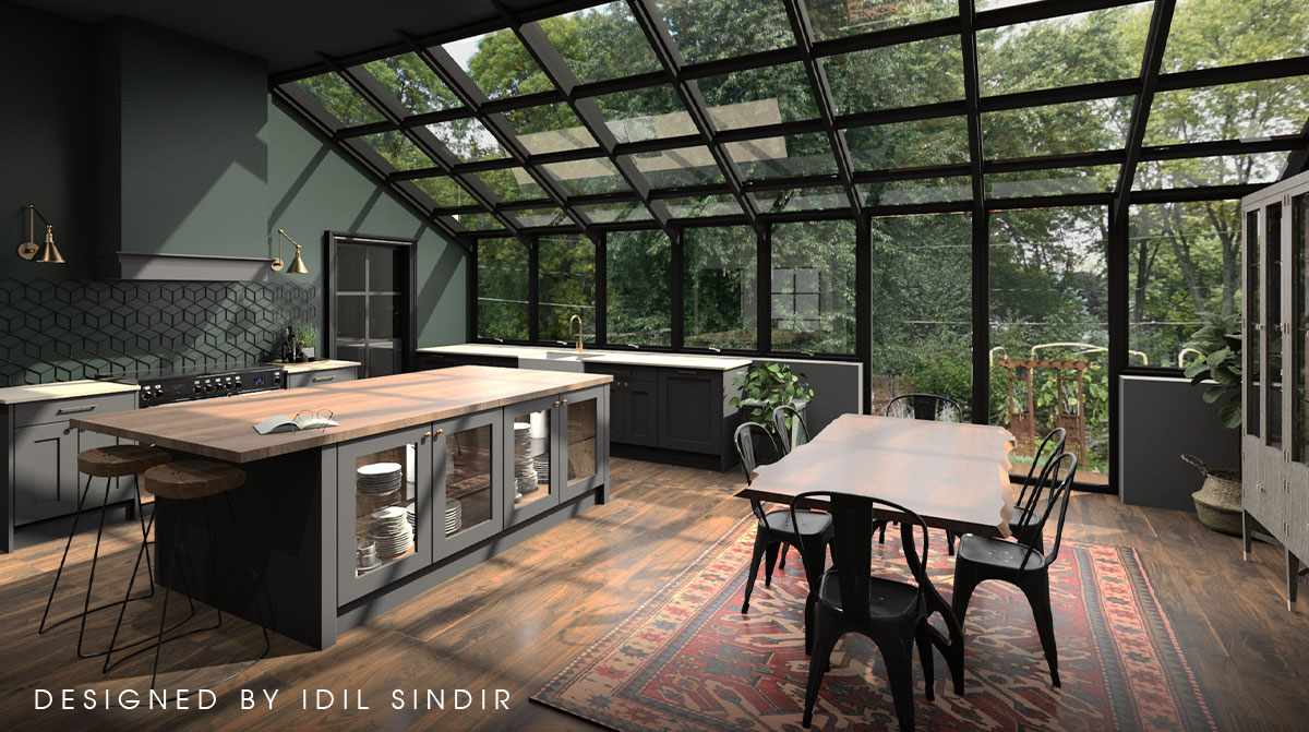 The kitchen designed by Idil Sindir