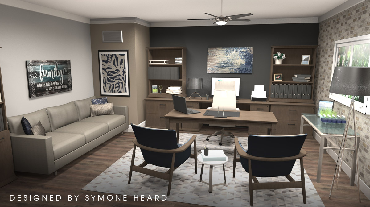Office designed by Symone Heard