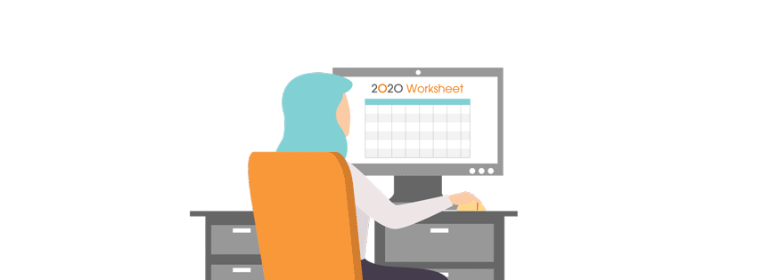 2020 Worksheet - Office space planning | Easy to use