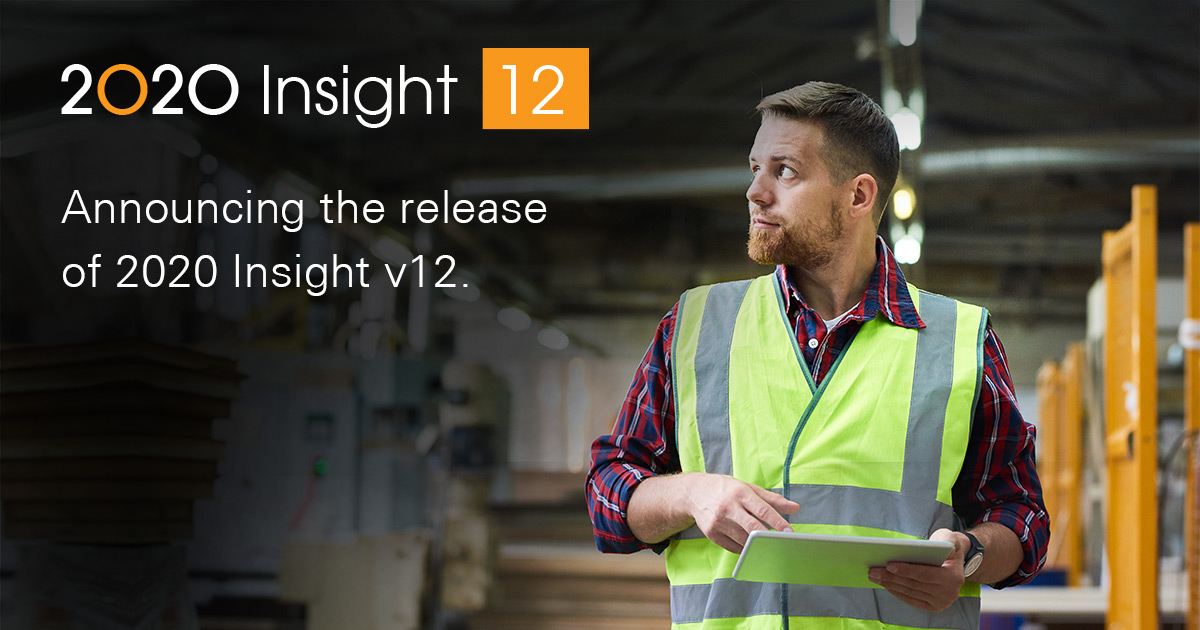 Press Release - Announcing the release of 2020 Insight v12