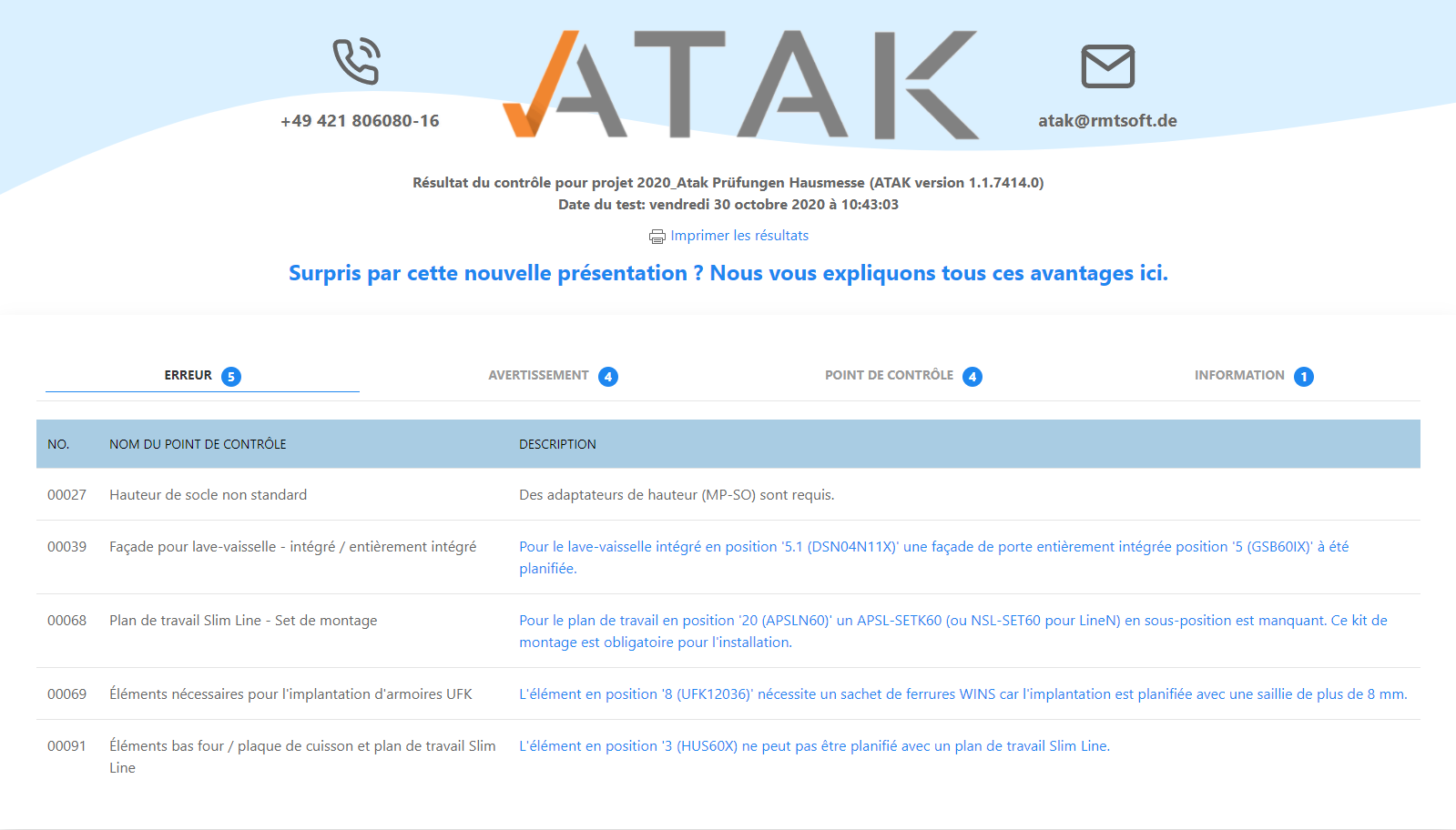 Nouveau service ATAK pour les clients Nobilia