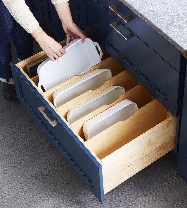 Built-in drawer dividers
