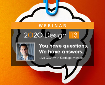 All your questions answered on 2020 Design Live v13