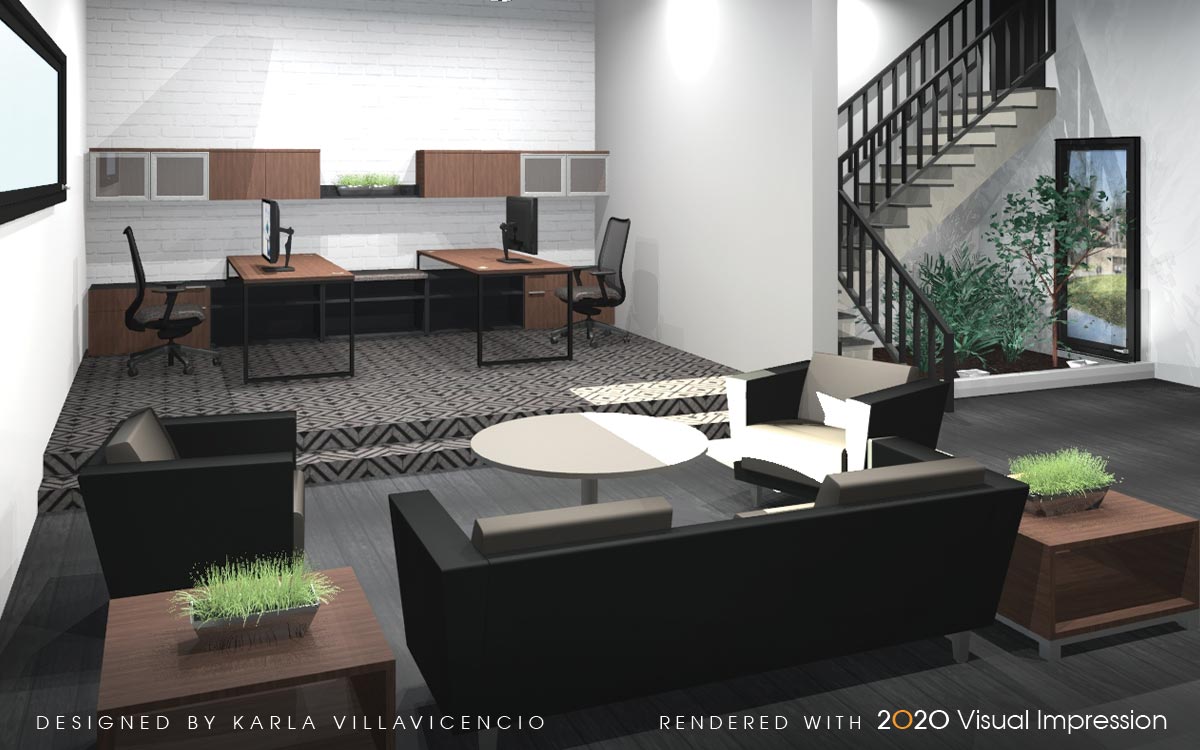 2020 Office, 2020 Visual Impression, 2020 Visual Impression Rendering, 2020 Office Contest, 2020 Office Contest Winners, Office Space Planning, Office Design Software