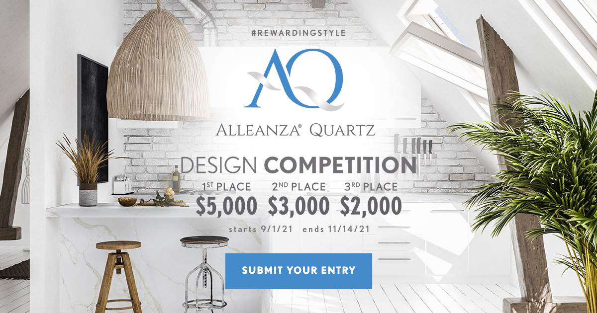 Contest Alert for 2020 Design Customers from Alleanza® Quartz