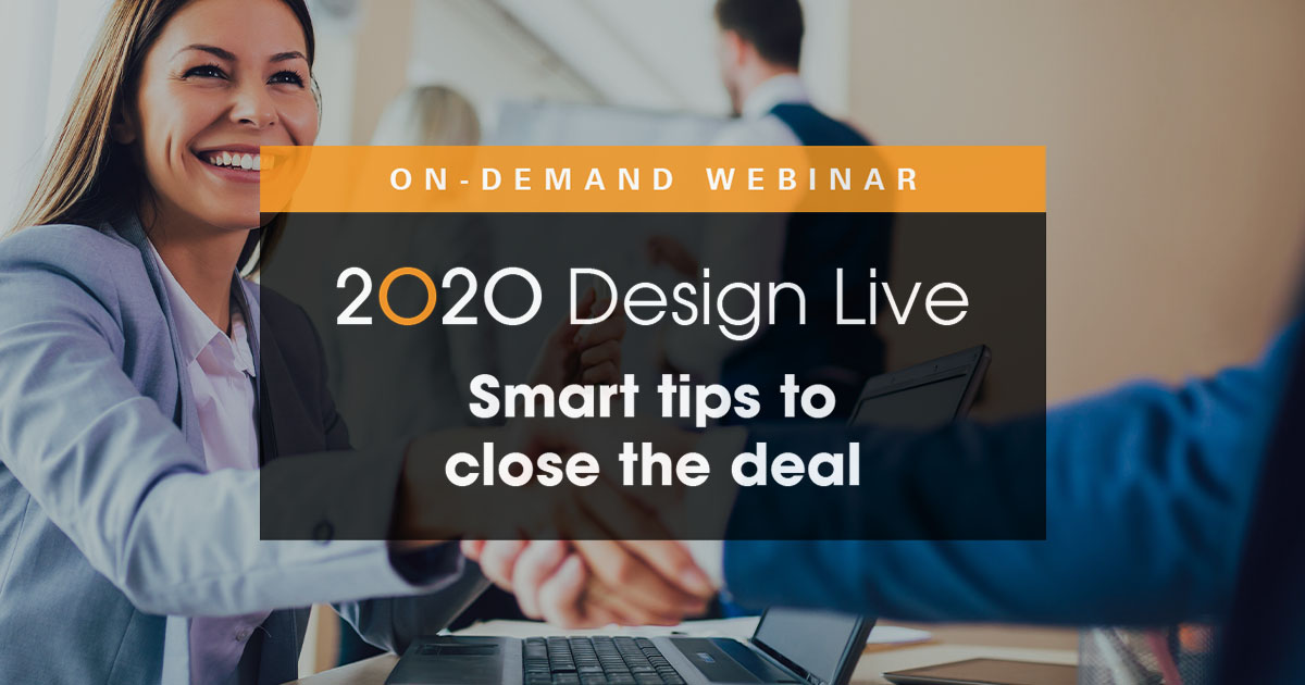 Webinar: Smart tips to close your kitchen and bath design deals