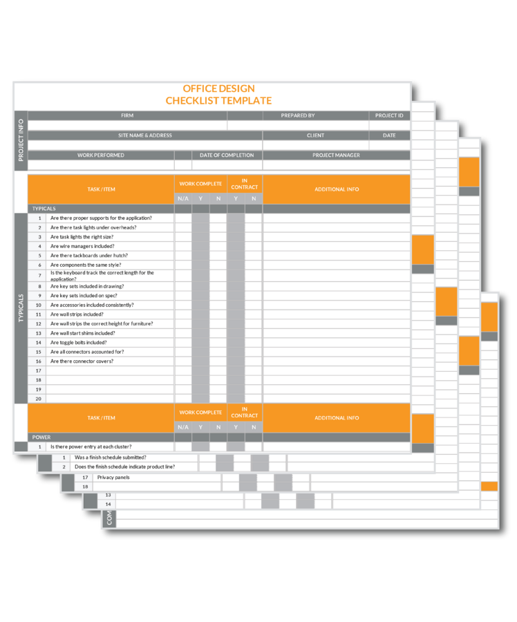 Office Design Checklist Template