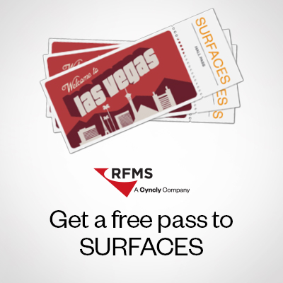 Get your free pass to SURFACES 2023
