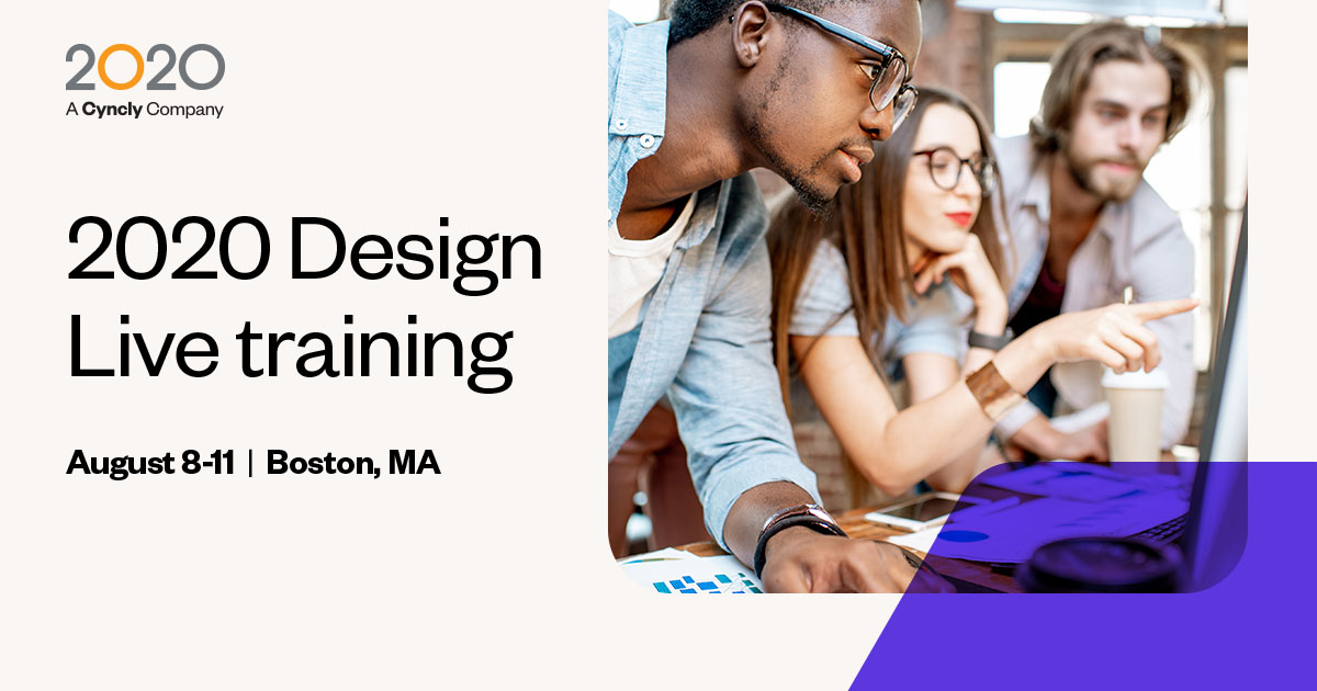 Upgrade yourself or team with 2020 Design Live training in Boston